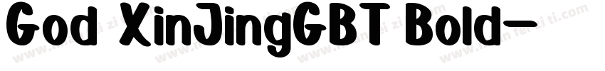 God XinJingGBT Bold字体转换